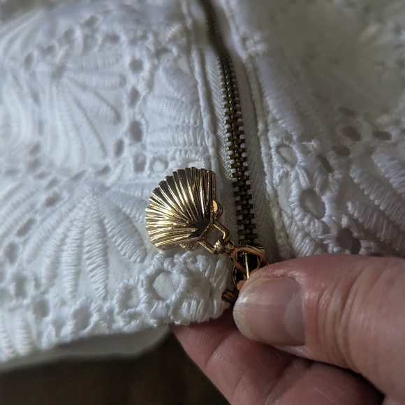 Lilly Pulitzer Marii White Eyelet Skort seashell size 4 - Picture 5 of 6